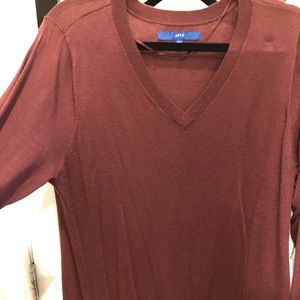 Apt 9 burgundy light sweatshirt tunic